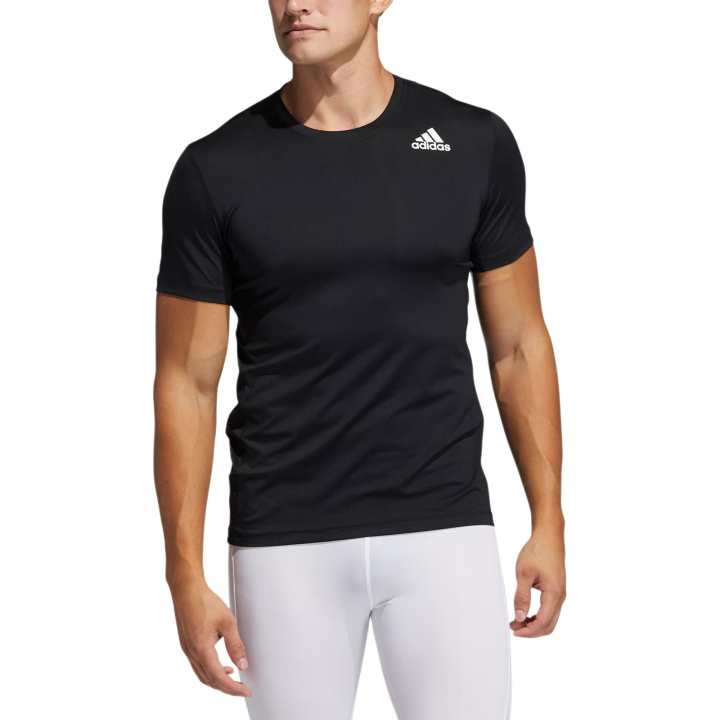 Adidas Adidas T Shirts Men's Black Crew Neck Thin Straight Fit