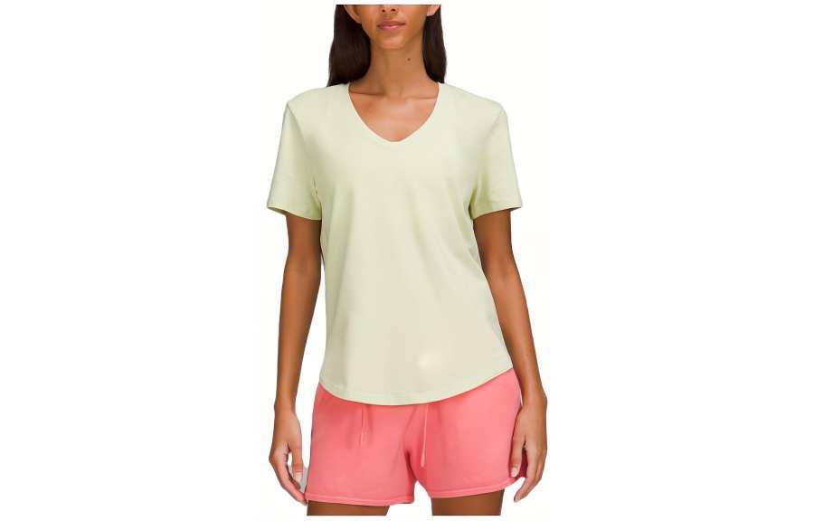 Lululemon T Shirts Women's V Neck Moderate
