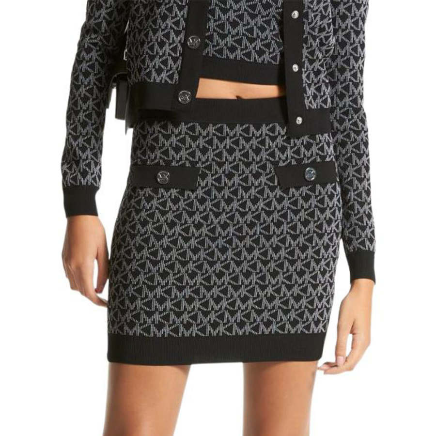 MICHAEL KORS 【Previous Season】logo-jacquard mini skirt