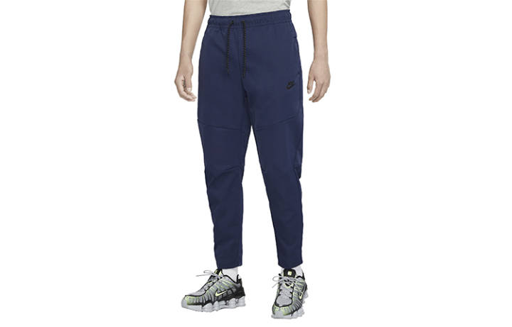 Nike Nike Knitted Sweatpants Men's Dark Navy Blue Moderate Slim Fit Pants