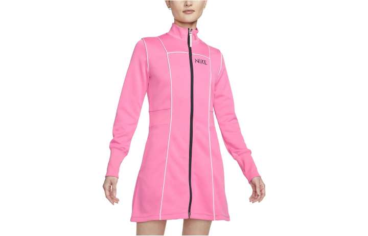 Nike Nike Long Sleeved Dresses Women's Pink Stand Collar Moderate Short