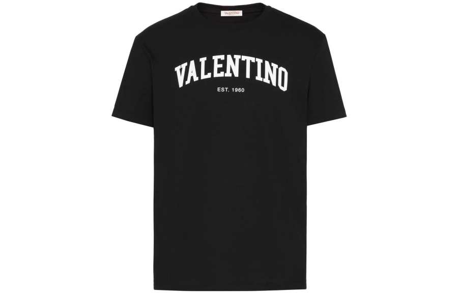 Valentino Logo Printed Crewneck T Shirt
