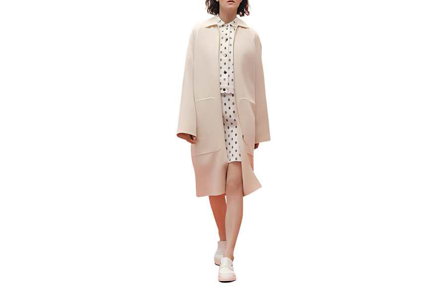 HERMES SS23 Velvet feel Coat Women's