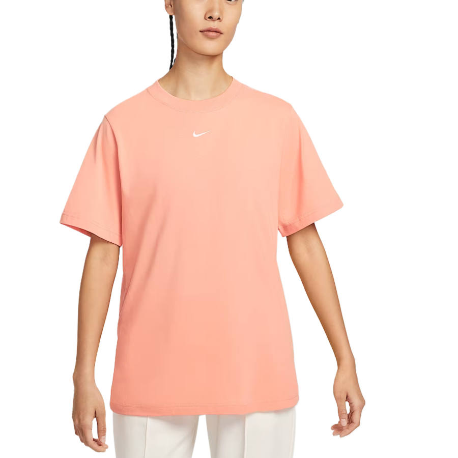 Nike Nike Swoosh Drop Shoulder Sleeve T Shirt Women's Light Orange