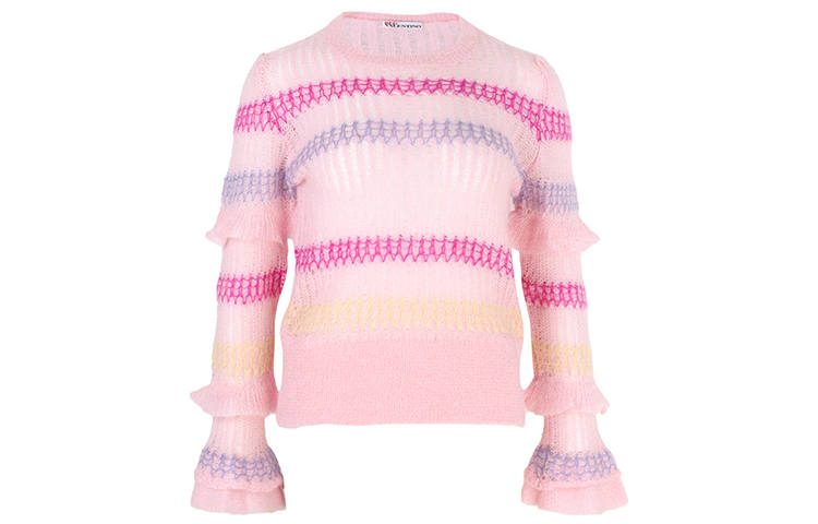 Valentino SS21 Slim Fit Sweater Women's Pink