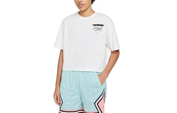 Jordan Jordan T Shirts Women's White Crew Neck Moderate