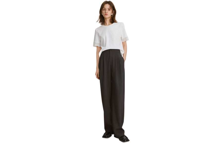 ELLE Casual Pants Women's Dark Gray