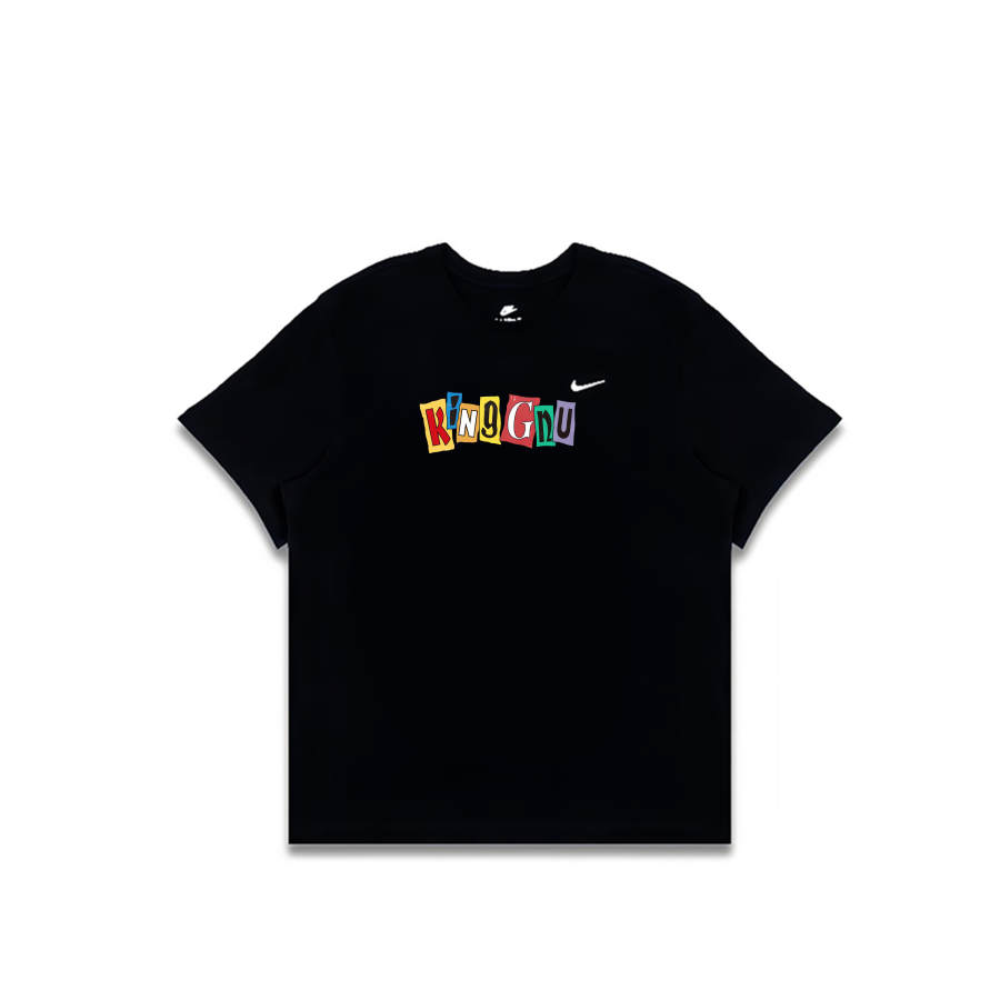 Nike Nike Sportswear T Shirts Men's Black Crew Neck Moderate Straight Fit