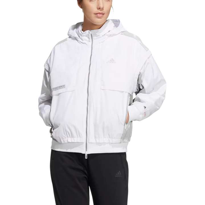 Adidas Adidas Jackets Women's White Hooded Moderate Other