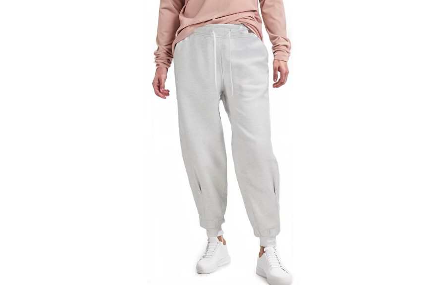 Lululemon Loungeful Knitted Sweatpants Women's Light Gray Moderate Cuffed Pants