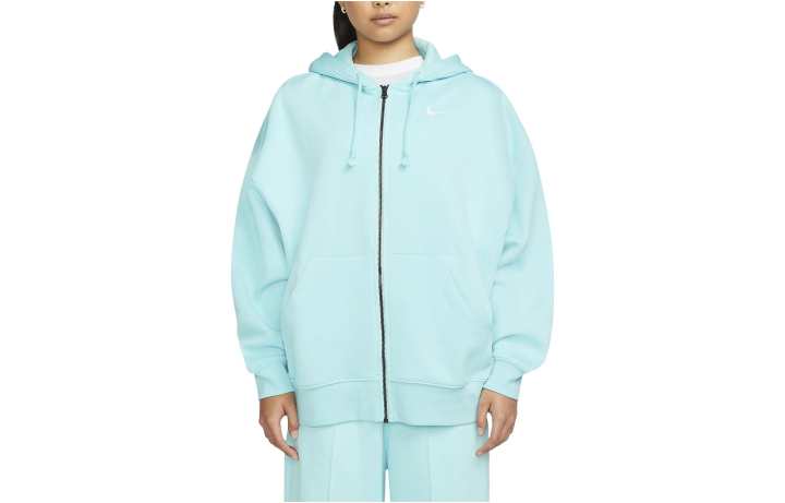 Nike Nike Sweatshirts Women's Blue Hooded Moderate Cardigan