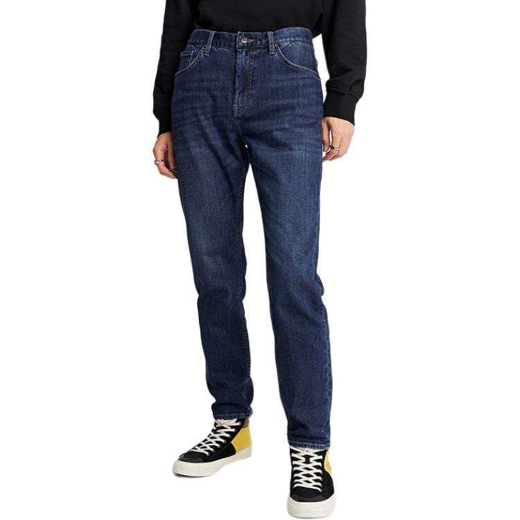 Lee Lee Jeans Men's Dark Blue Tapered Pants