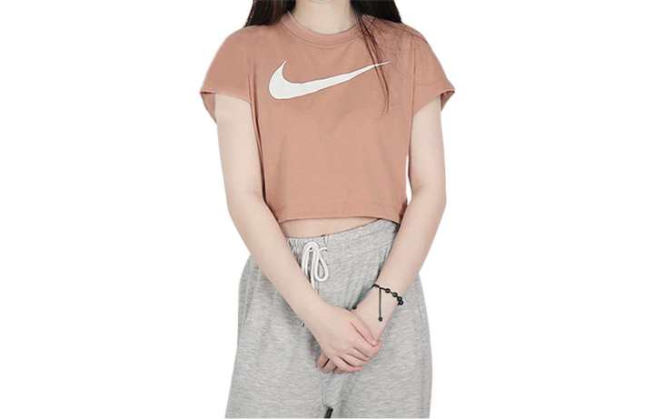 Nike Nike T Shirts Women's Pink Crew Neck Moderate Other