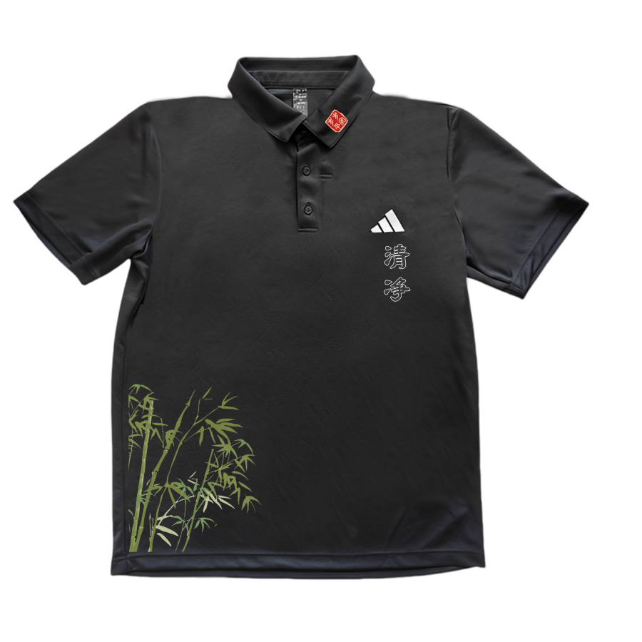 Adidas Adidas Polo Shirts Unisex Black Polo Collar Moderate Straight Fit