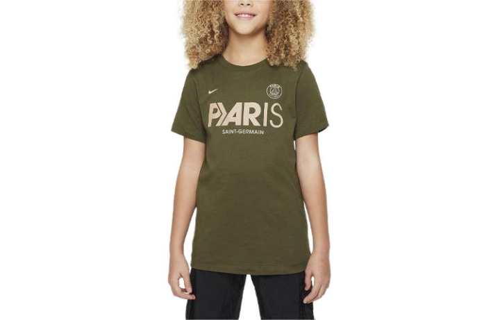 Nike Nike T Shirt Paris Saint Germain Mercurial Olive Kids'