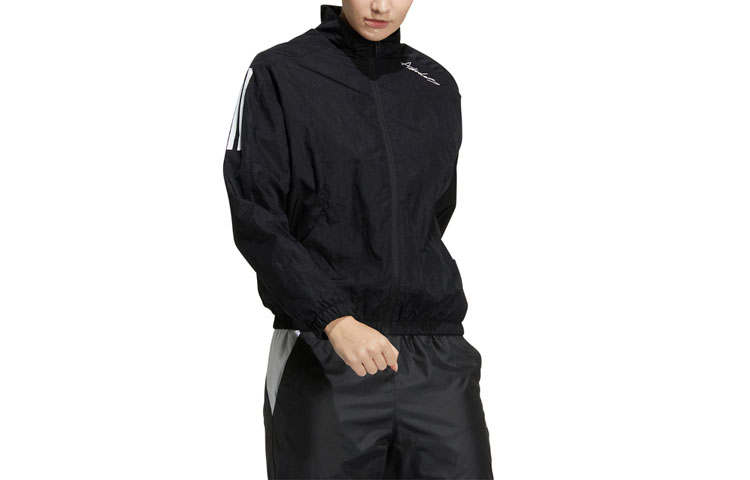Adidas Adidas Jackets Women's Black Stand Collar Moderate Other
