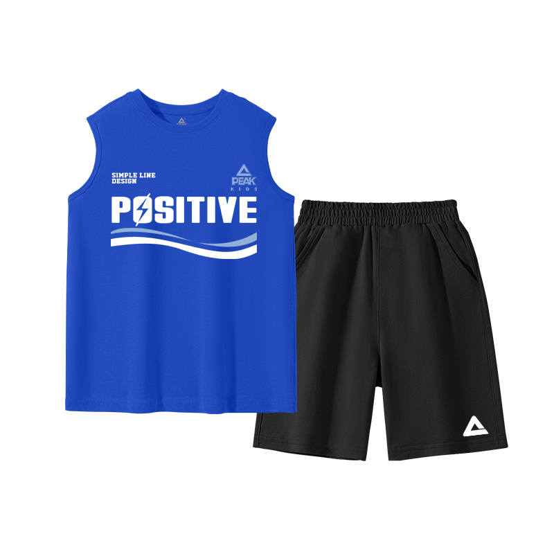 PEAK Kids Casual Sportswear Crew Neck Thin