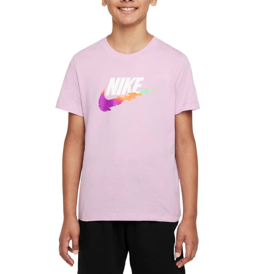 Nike Nike Sportswear T Shirt Pink Purple Kids'
