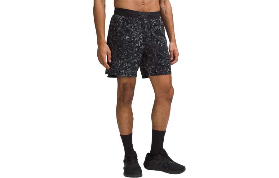 Lululemon License To Train Sports Shorts Men's Dark Coal Mixed Color