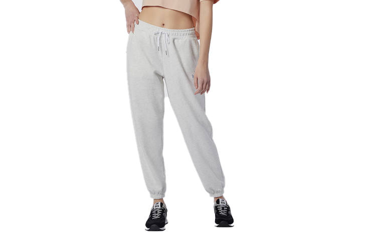 New Balance New Balance Women's Knitted Sweatpants Women's Gray Moderate Cuffed Pants