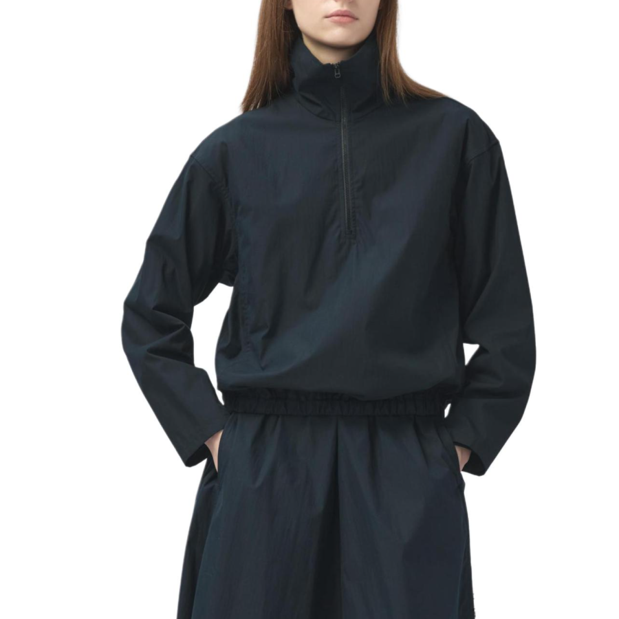 UNIQLO U Collection Chiffon Shirts Women's Black Lapel Moderate Other