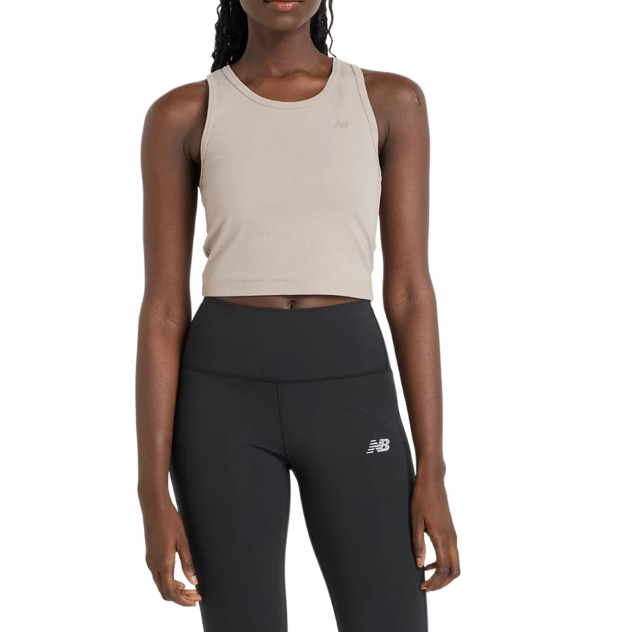 New Balance New Balance Tank Tops Women's Dry Stone Brown Crew Neck Moderate Other