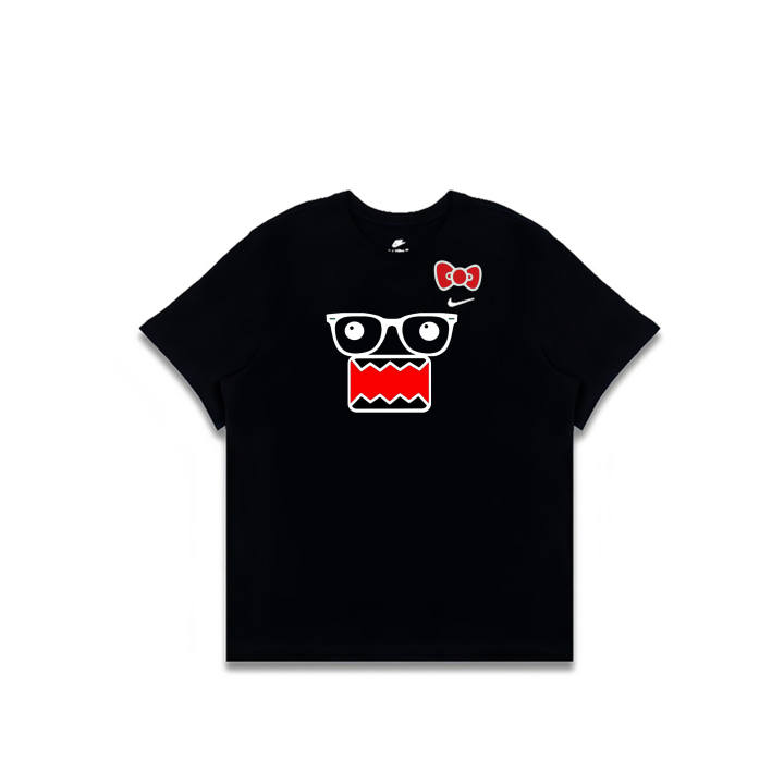 Nike Nike Sportswear T Shirts Men's Black Crew Neck Moderate Straight Fit