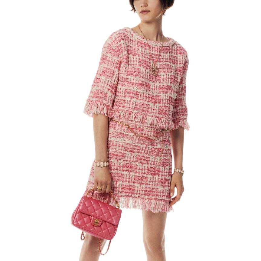 CHANEL SS24 Casual Short Skirts Women's Pink