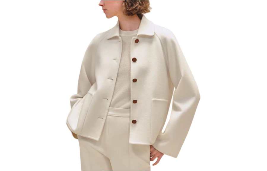 HERMES HERMES Jackets & Coats Women's Ecru