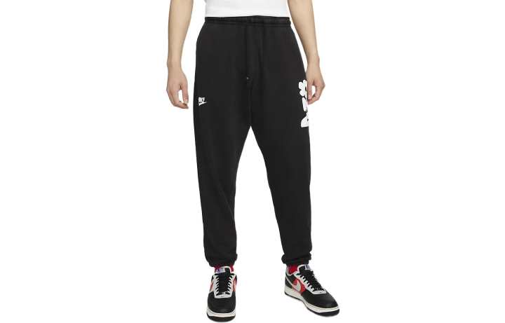 Nike Nike Knitted Sweatpants Men's Black Moderate Cuffed Pants