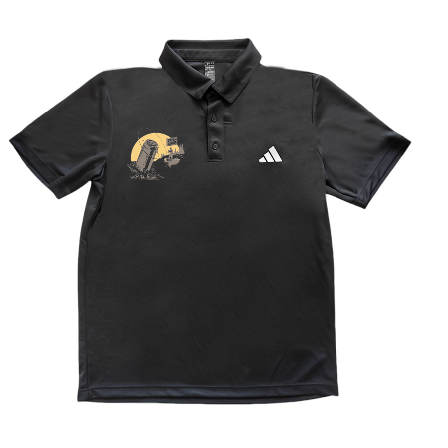 Adidas Adidas Polo Shirts Unisex Black Polo Collar Moderate Straight Fit