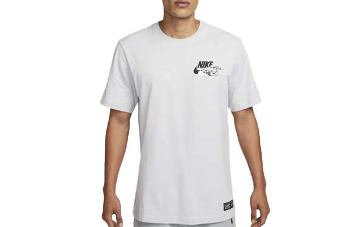 Nike Nike T Shirts Men's Gray Fog Crew Neck Moderate Other