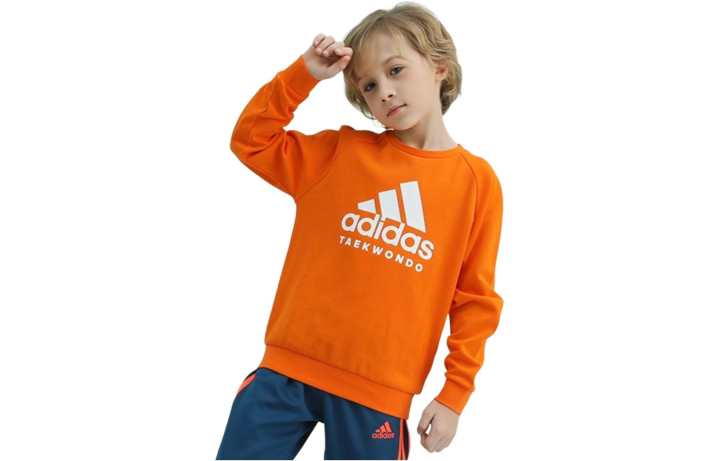 Adidas Adidas Sweatshirt Orange/White Kids'