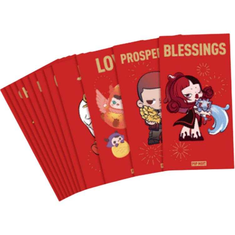 POP MART POP MART KUBO Pucky Red Envelope Set Cute Trend Based Products
