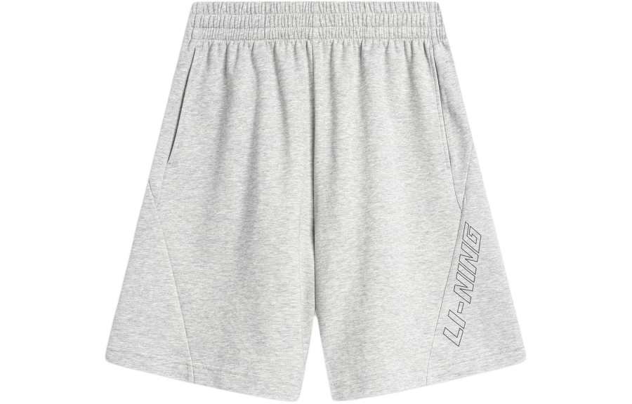 Li-Ning Li Ning Sports Life Collection Sports Shorts Men's New Light Mixed Yellow Heather Gray