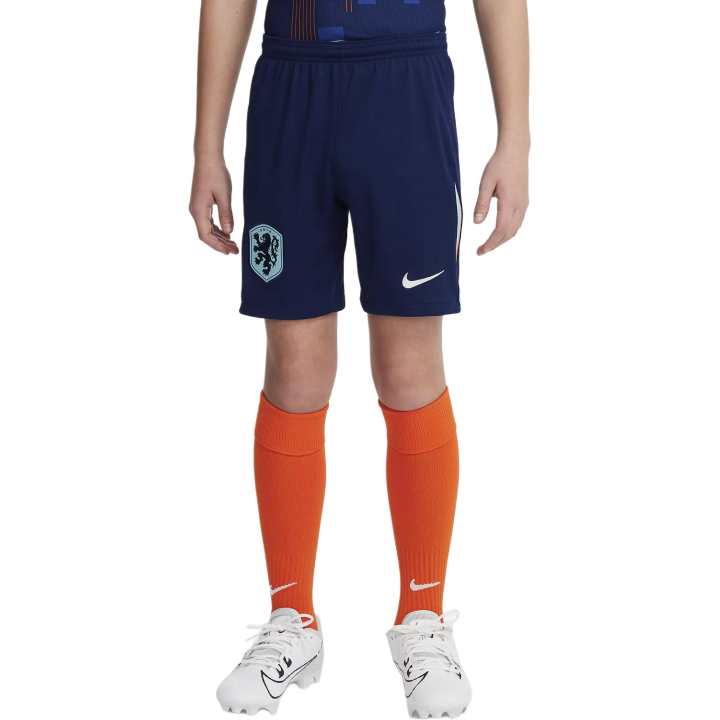 Nike Nike Netherlands 2024 Stadium Away Shorts Teenagers Vacuum Blue