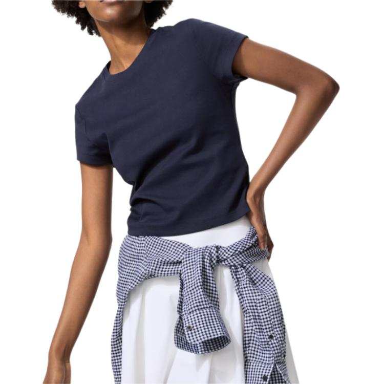 UNIQLO T Shirt Women's Marine Blue