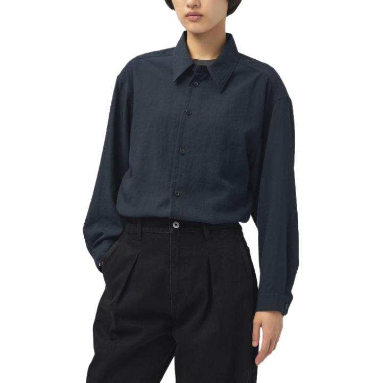 UNIQLO Shirts Women's Black Lapel Moderate Other
