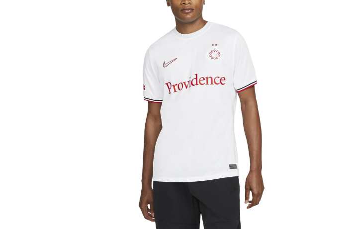 Nike Nike Soccer Jerseys Men's White Moderate Straight Fit