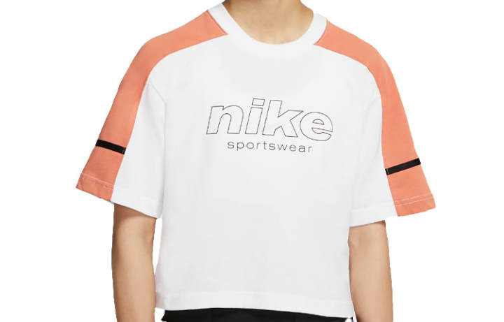 Nike Nike T Shirt Women's White Orange