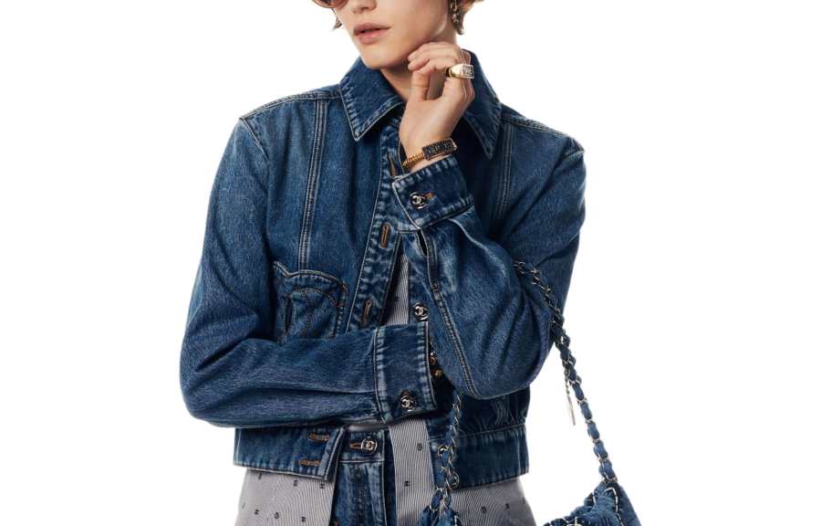 CHANEL 24 Spring Summer New Arrivals Denim Jacket Women's Blue