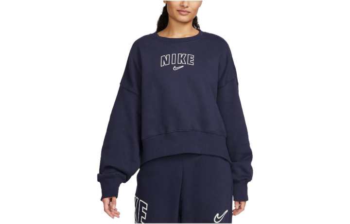 Nike Nike Sweatshirts Women's Navy Blue Crew Neck Moderate Other