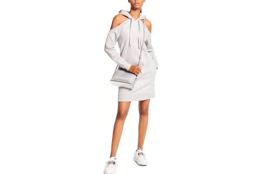 MICHAEL KORS SS23 Long Sleeved Dress Women's Gray