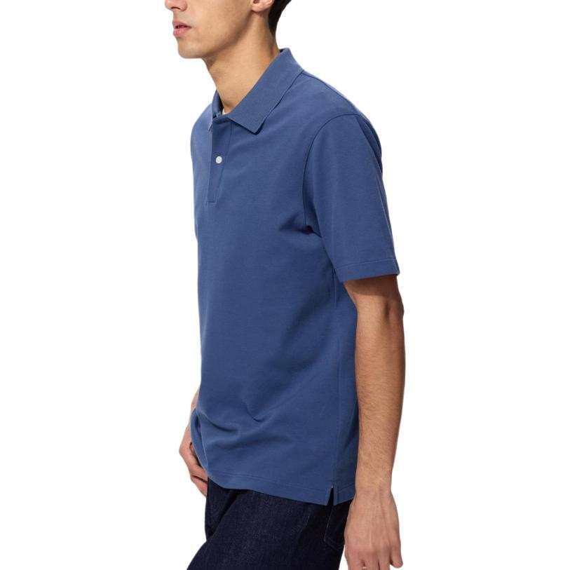 UNIQLO Polo Shirts Unisex Blue Moderate