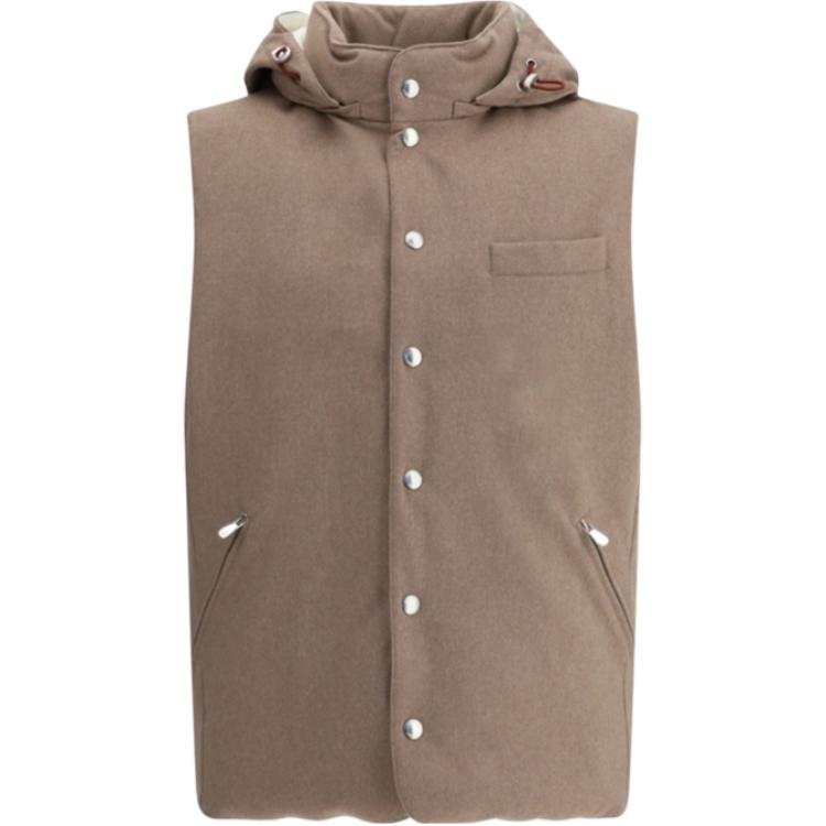 Brunello Cucinelli Sleeveless Hooded Gilet
