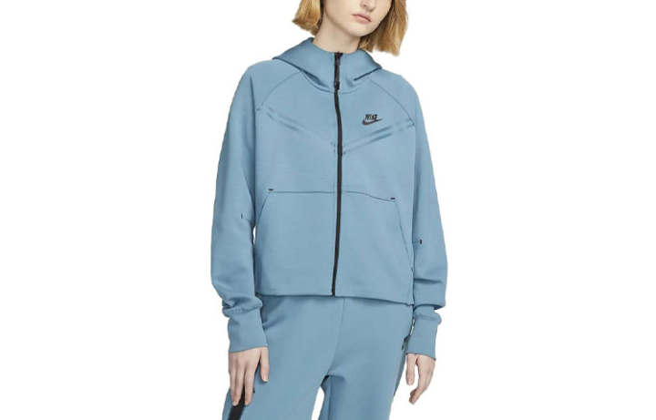 Nike Nike Sweatshirts Women's Light Green Hooded Moderate Cardigan