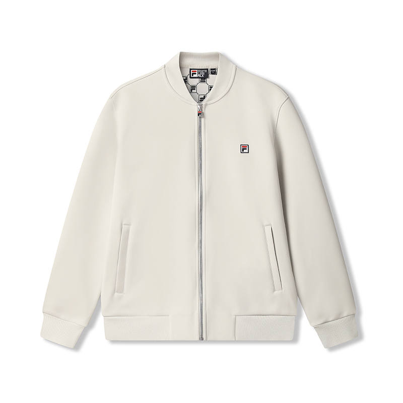 FILA Jackets Men's Elegant Gray GY Baseball Collar Moderate Other