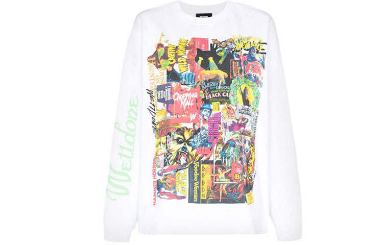 WE11DONE WE11DONE Horror Collage T-shirt