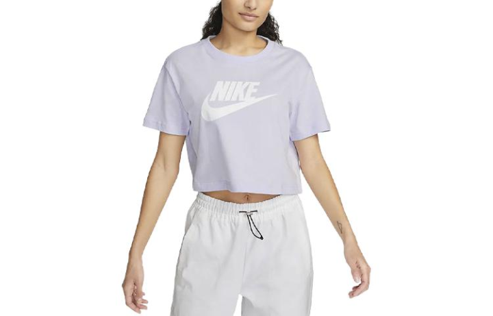 Nike Nike Sportswear Essentials Drop Shoulder Sleeve T Shirt Women's Light Purple