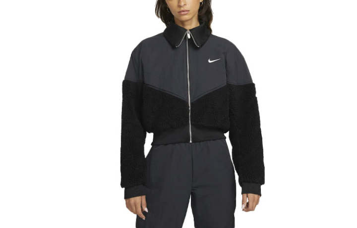 Nike Nike Jackets Women's Black Lapel Thickened Other
